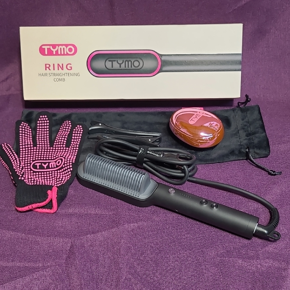 TYMO Hair Straightening Comb with Accessories